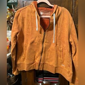 Outback Trading Company Orange Navajo Sweatshirt Hoodie Lg